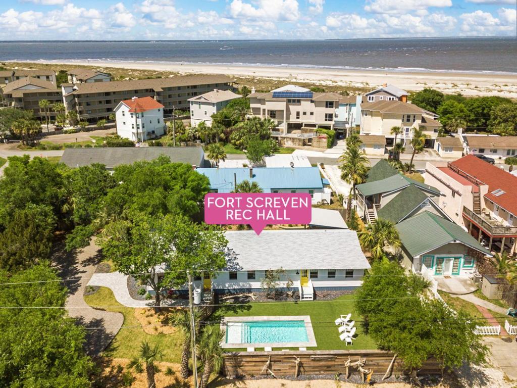 Fort Screven Rec Hall Villa Тайби Айлънд Екстериор снимка